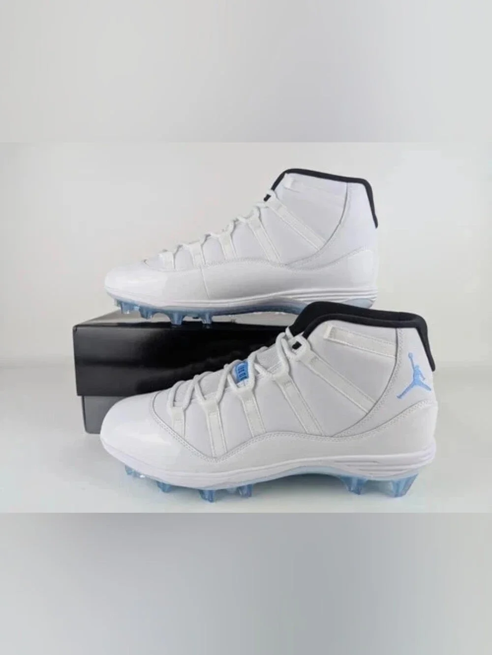 Nike Air Jordan 11 Retro Mid TD SZ 9.5 Football Cleat White Legend Blue